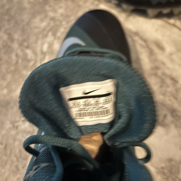 Nike Alpha Menace Pro TD‎ PF Mid Black / Green 915414 Men's Size 14.5 New - Picture 3 of 6